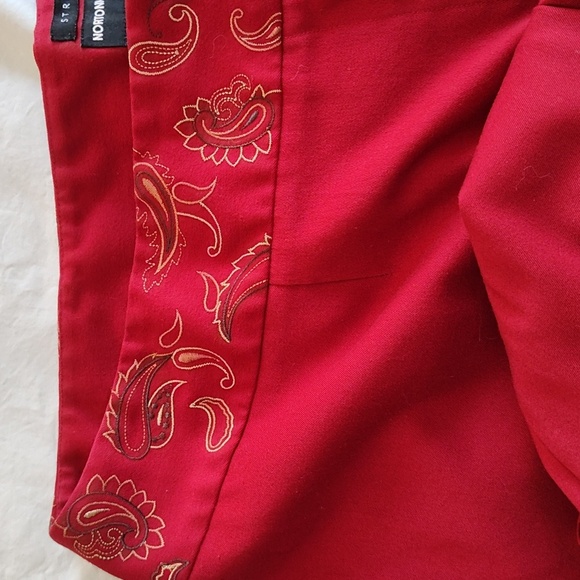 Norton McNaughton Wide Leg Dress Pants Size 20W Burgundy Wine Red Trousers - Picture 2 of 14